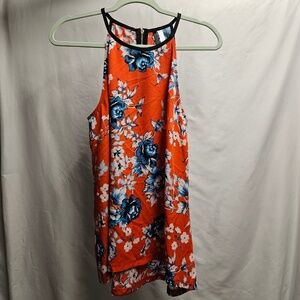 2for$30 NWT Kenzie Med bright coral blue white black tank top shirt blouse